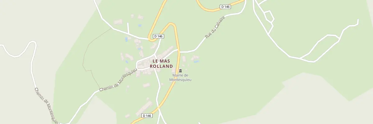 Plan du Hameau du Mas Rolland à Montesquieu