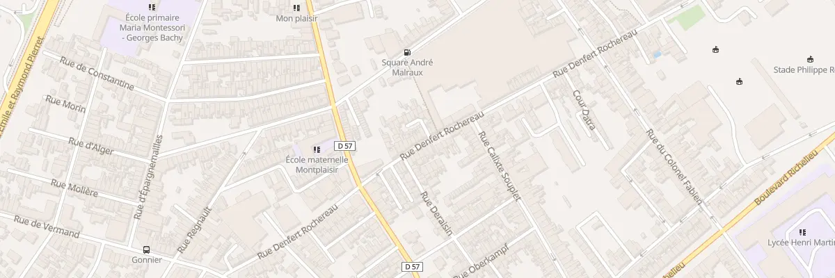Plan du 124 Rue Denfert Rochereau à Saint-Quentin