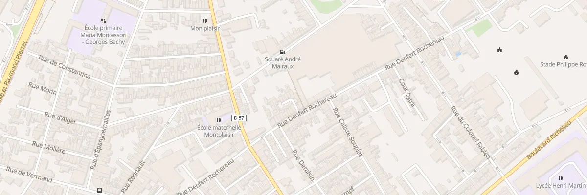 Plan du 118B Rue Denfert Rochereau à Saint-Quentin