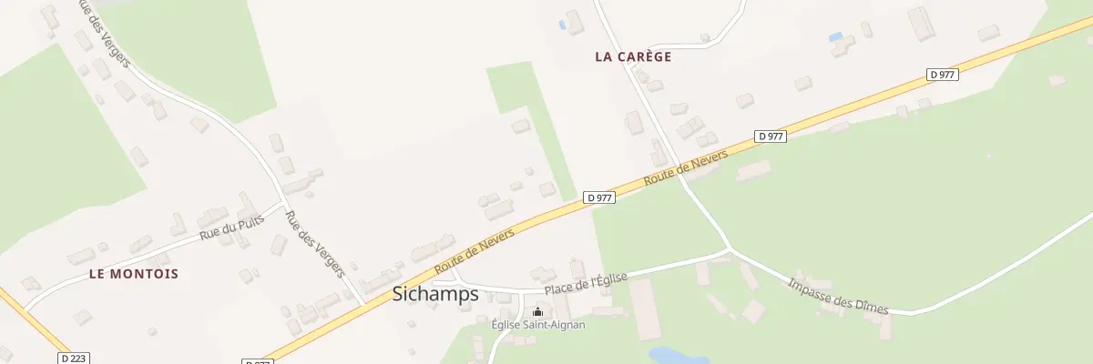 Plan du 23 Rte de Nevers à Sichamps