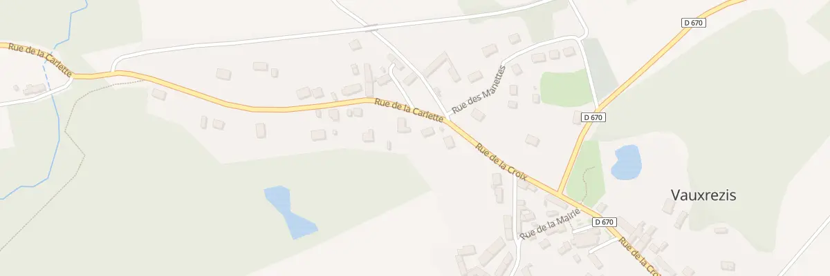 Plan du 1 Rue de la Carlette à Vauxrezis