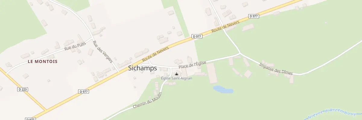 Plan du 2 Pl de l’Église à Sichamps