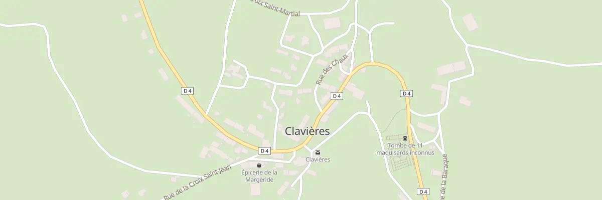Plan du 5027 Le Bourg à Clavières