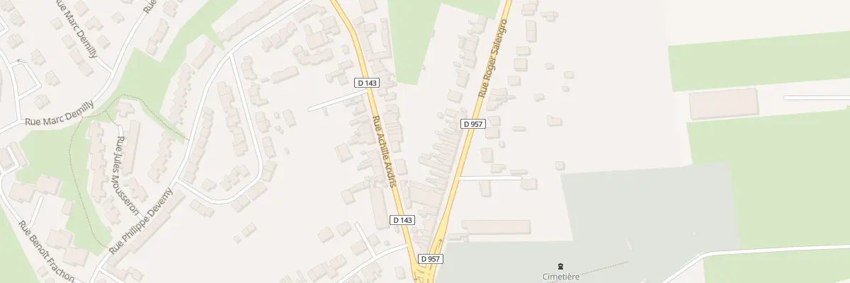 Plan du 27 Rue Roger Salengro à Somain