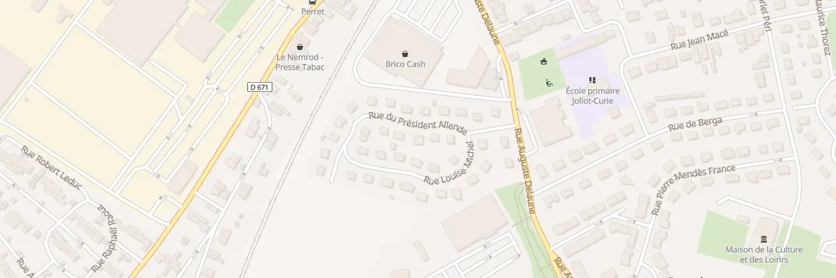 Plan du 3 Rue du President Allende à Gauchy