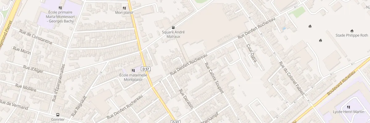 Plan du 116 Rue Denfert Rochereau à Saint-Quentin