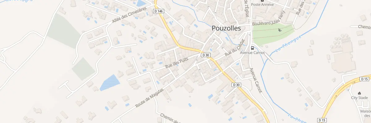 Plan du 5 Rue des Puits à Pouzolles