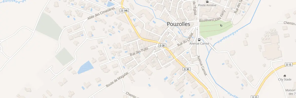 Plan du 3 Rue des Puits à Pouzolles