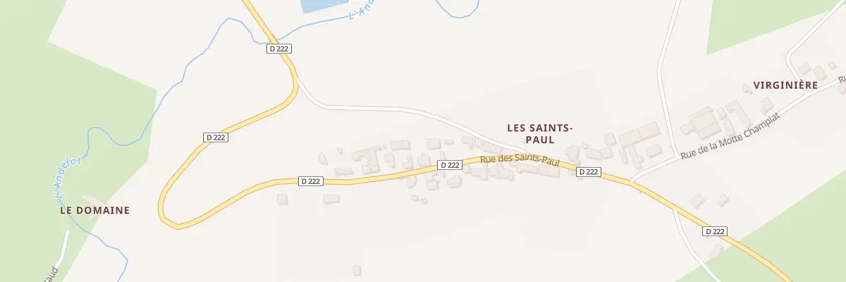 Plan du 14 Rue des Saints Paul à Broût-Vernet