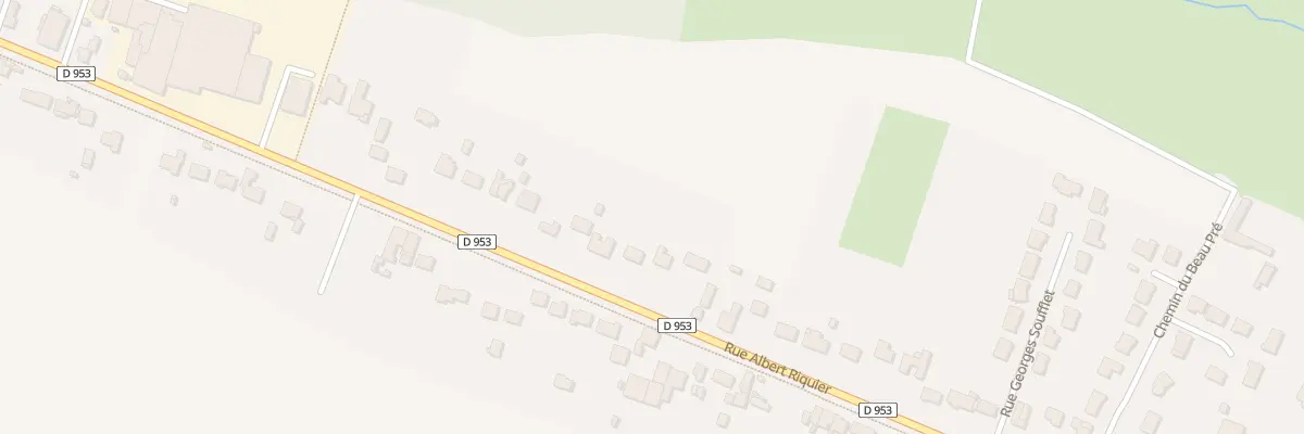 Plan du 615 Rue Albert Ricquier à Beuvry-la-Forêt
