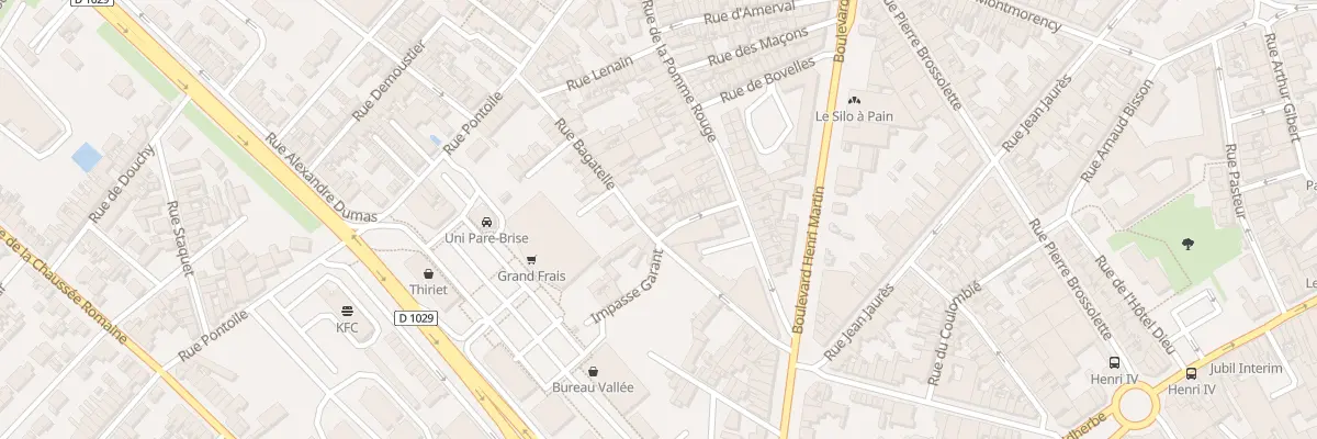 Plan du 18G Rue de Bagatelle à Saint-Quentin