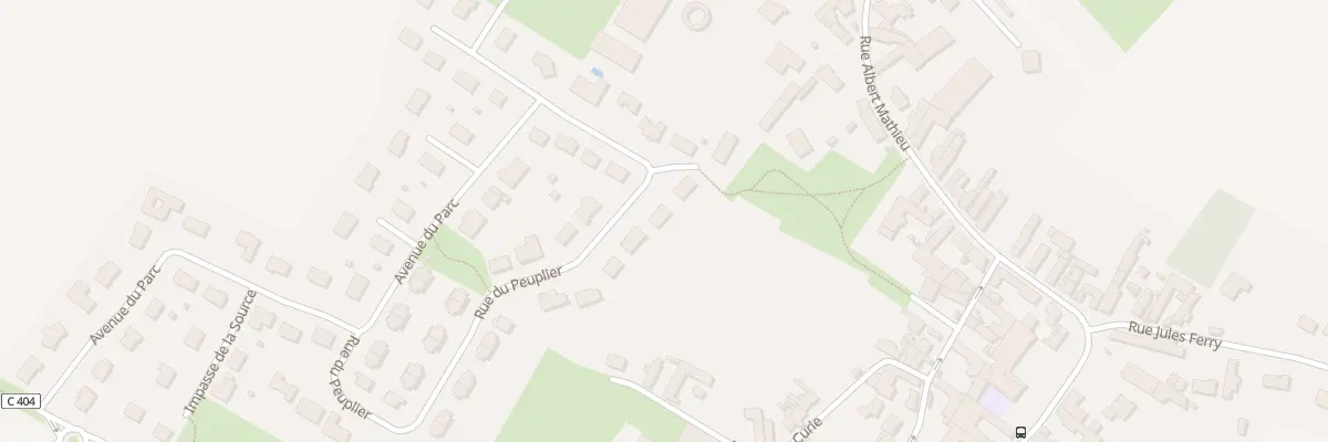 Plan du 13 Rue du Peuplier à Awoingt