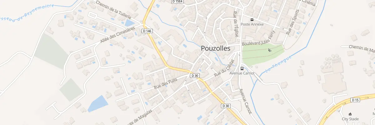 Plan du 11 Rue de la Coste à Pouzolles