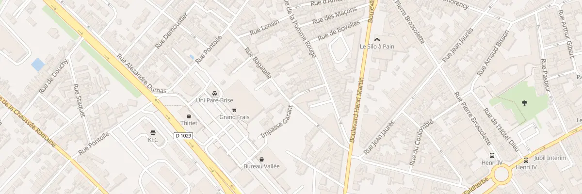 Plan du 16 Rue de Bagatelle à Saint-Quentin