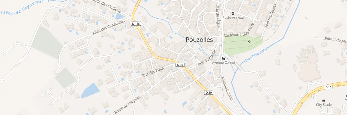 Plan du 14 Rue de la Coste à Pouzolles