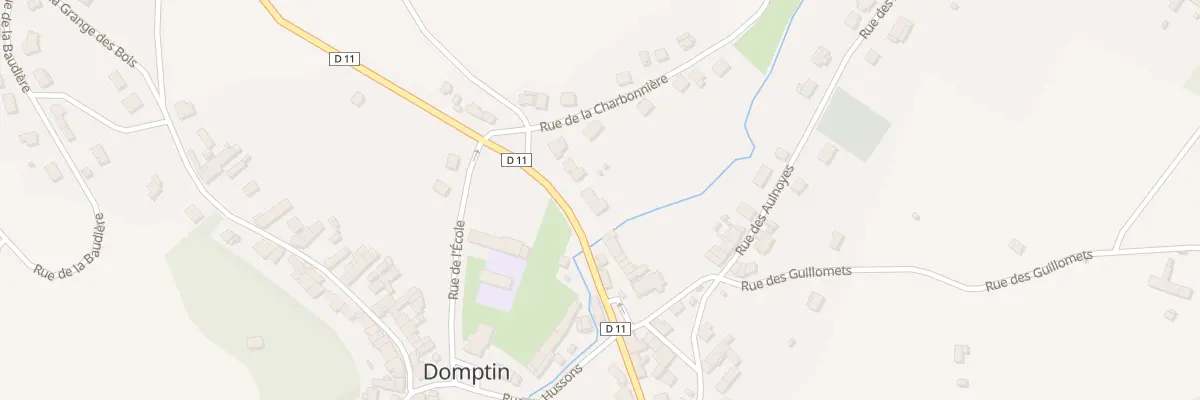 Plan du 9 Rue de la Fontaine à Domptin