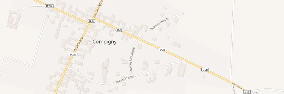 Plan du 2 All des Mesanges à Compigny