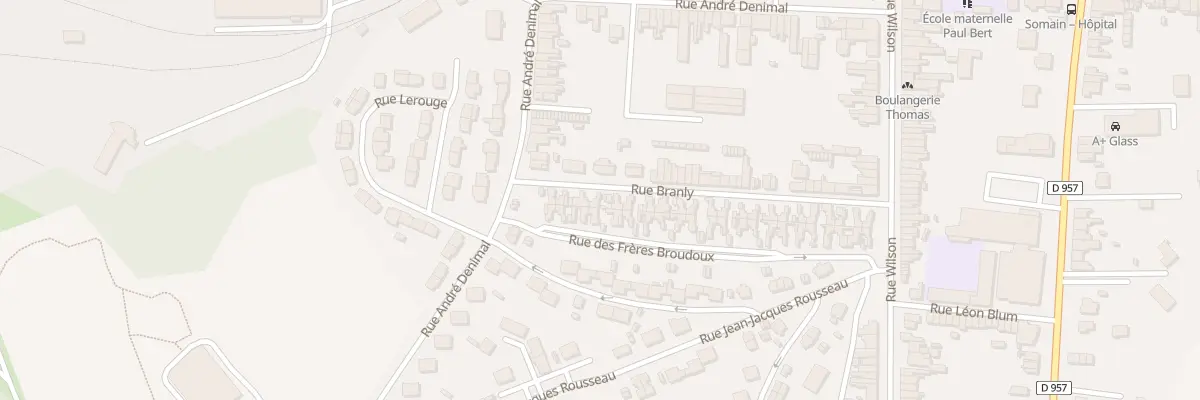 Plan du 37 Rue Branly à Somain