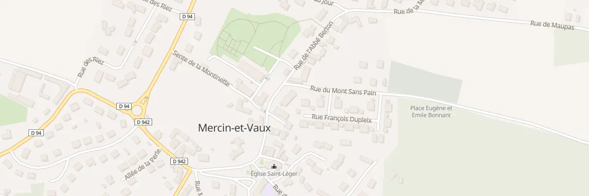 Plan du 32 Rue de la Poste à Mercin-et-Vaux