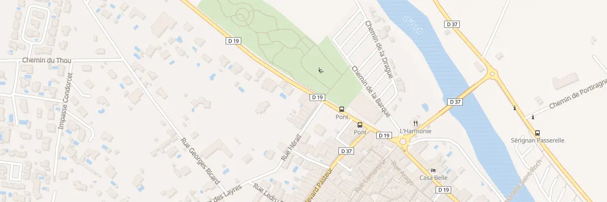 Plan du 6 Av de Béziers à Sérignan
