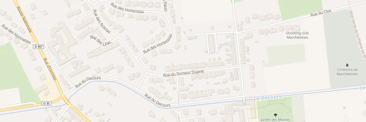 Plan du 24 Rue du Docteur Dupret à Marchiennes