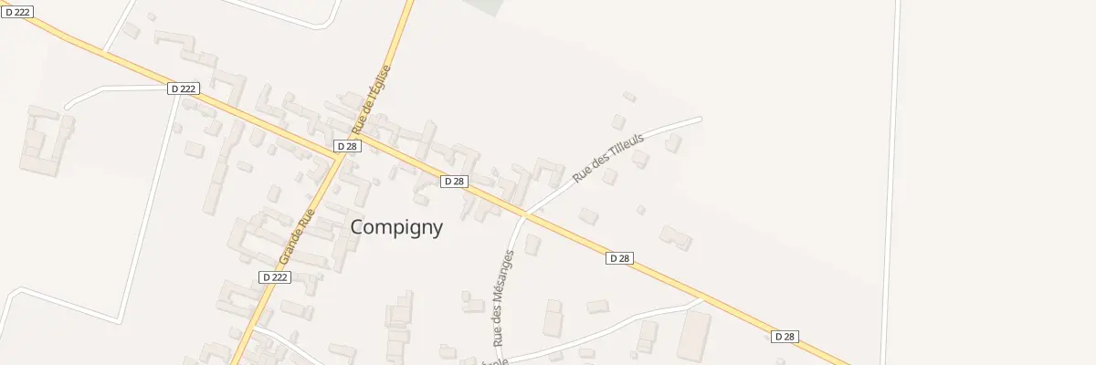 Plan du 1 Rue des Tilleuls à Compigny
