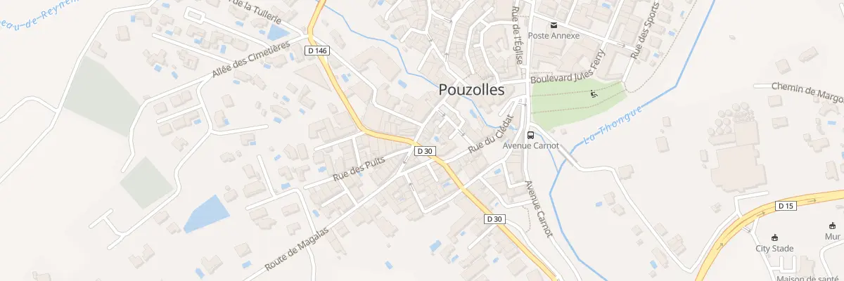 Plan du 15 Rue de la Coste à Pouzolles