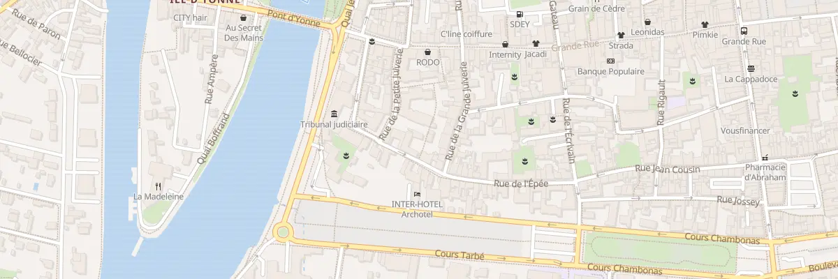 Plan du 5T Rue de l’Epée à Sens