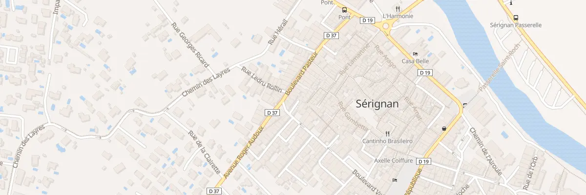Plan du 55 Bd Pasteur à Sérignan