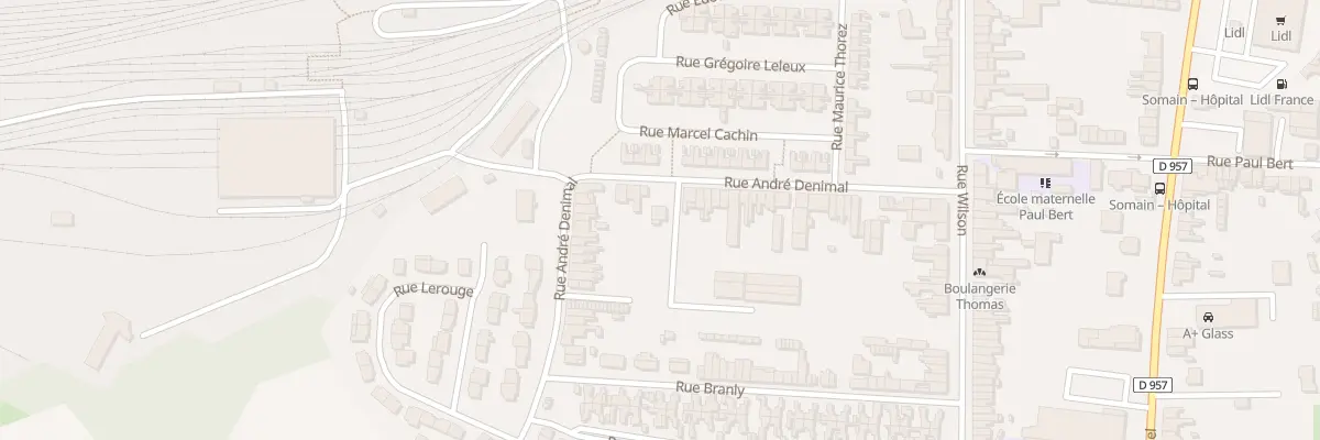 Plan du 45 Rue Andre Denimal à Somain