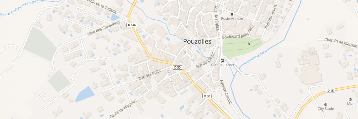 Plan du 9 Rue de la Coste à Pouzolles