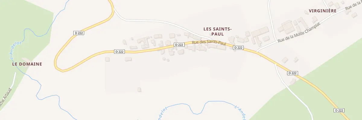 Plan du 19 Rue des Saints Paul à Broût-Vernet