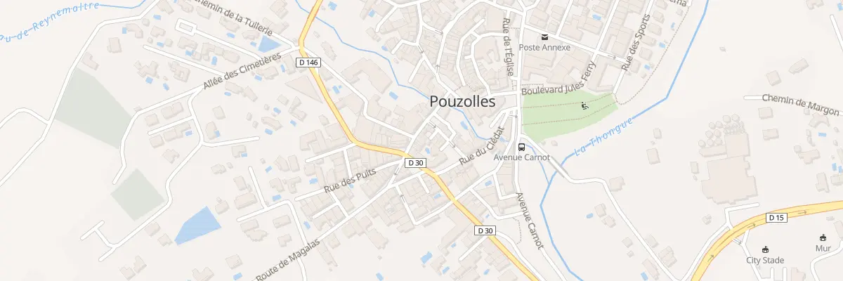 Plan du 8 Rue de la Coste à Pouzolles