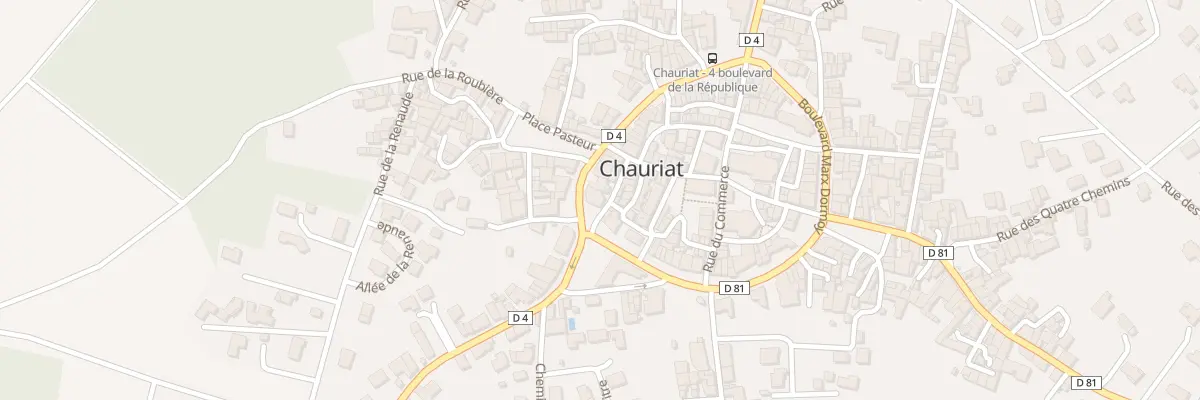 Plan du 45 Bd de la République à Chauriat