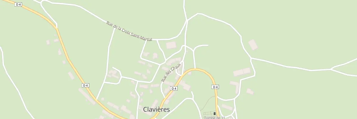 Plan du 5023 Le Bourg à Clavières