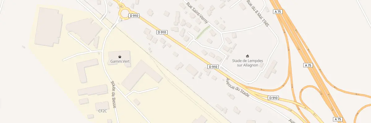 Plan du 9011 Av du Stade à Lempdes-sur-Allagnon