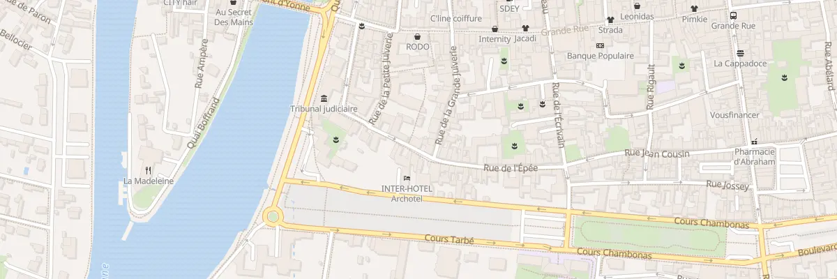 Plan du 7 Rue de l’Epée à Sens