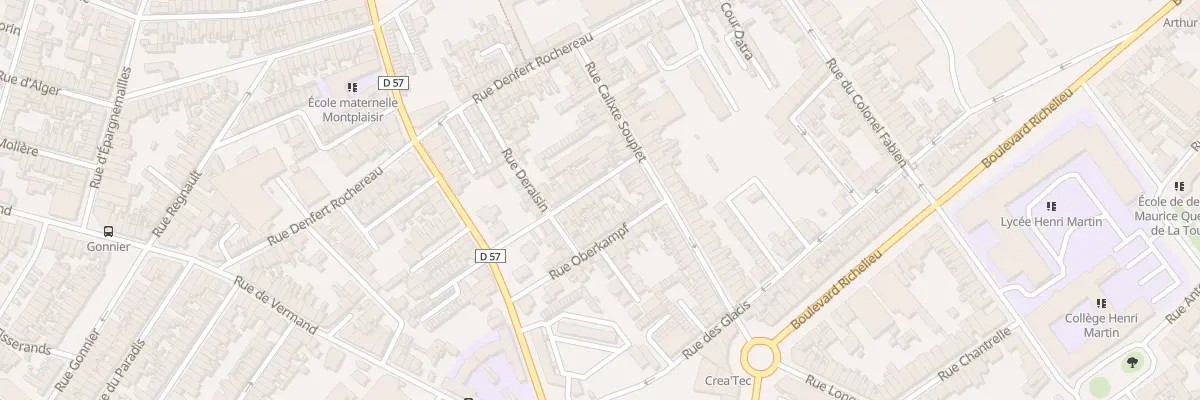 Plan du 7 Rue de Plaisance à Saint-Quentin