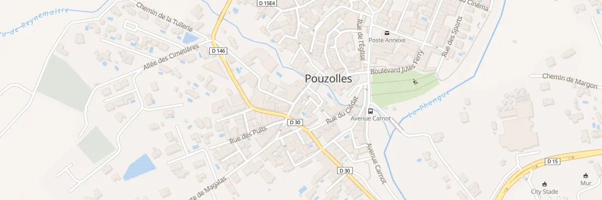 Plan du 5 Rue de la Coste à Pouzolles