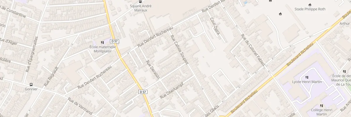 Plan du 41 Rue Calixte Souplet à Saint-Quentin