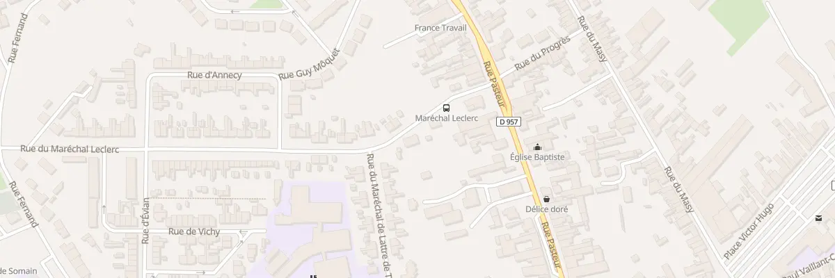 Plan du 3 Rue du Marechal Leclerc à Somain