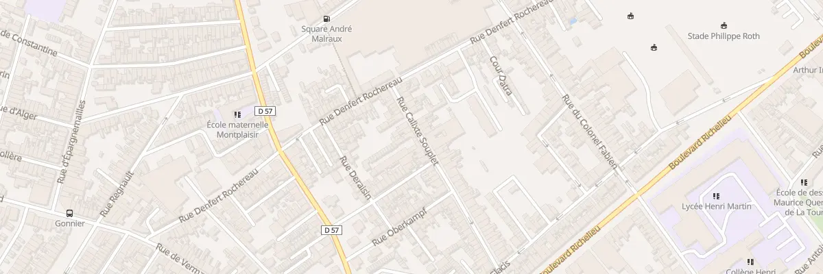 Plan du 41T Rue Calixte Souplet à Saint-Quentin