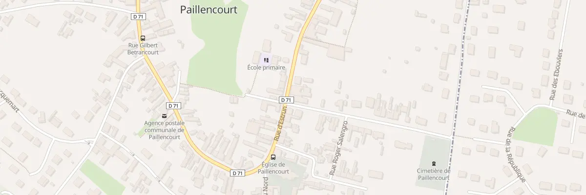 Plan du 44 Rue Roger Salengro à Paillencourt