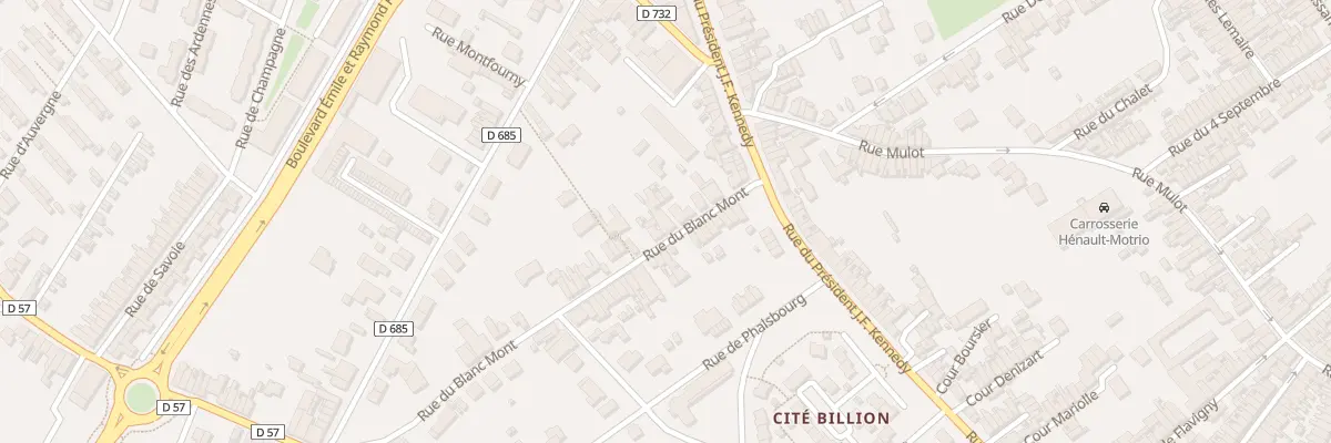 Plan du 20 Rue du Blanc Mont à Saint-Quentin