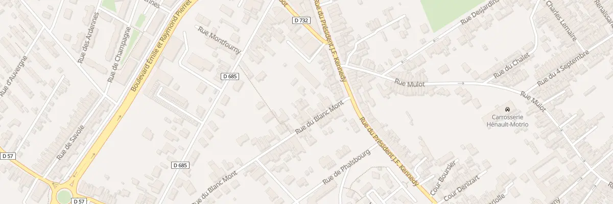 Plan du 18B Rue du Blanc Mont à Saint-Quentin