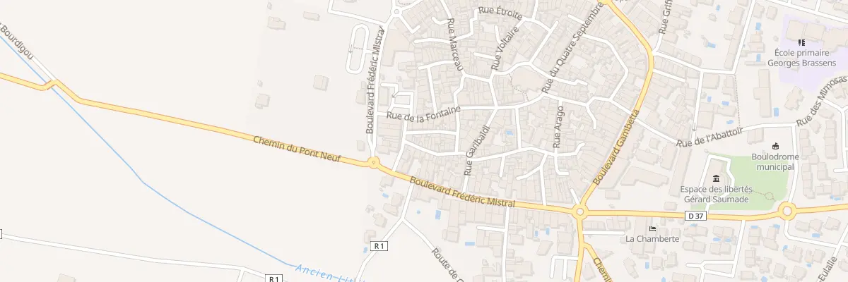Plan du 23 Rue des Treize à Villeneuve-lès-Béziers