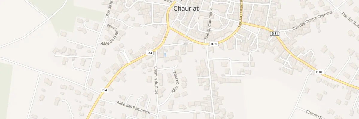 Plan du 5 All du Pitre à Chauriat