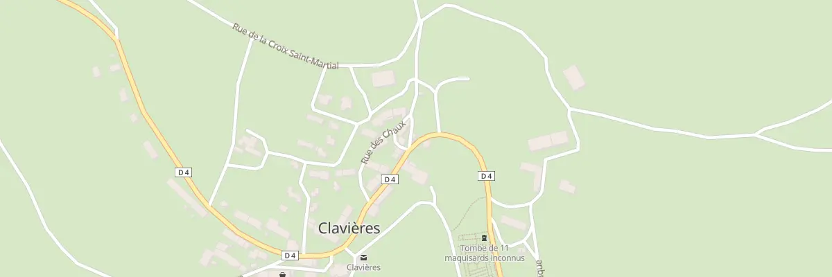 Plan du 5018 Le Bourg à Clavières
