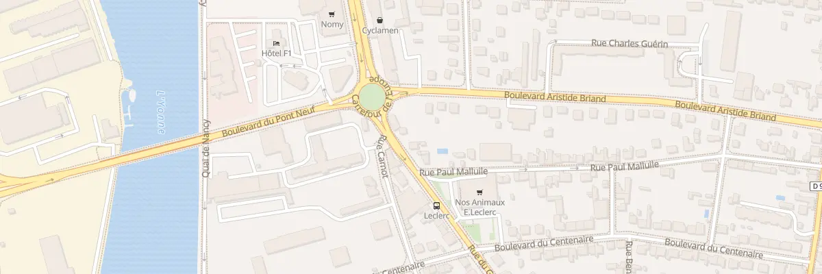 Plan du 60 Rue General Leclerc à Sens