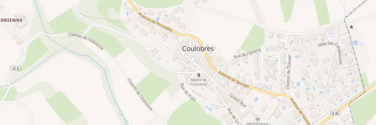 Plan du 7 Rue de la Place à Coulobres
